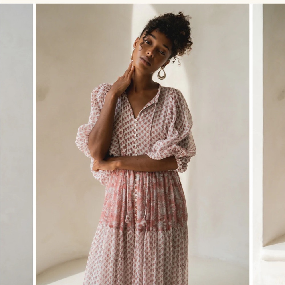 Nora Maxi Dress in Primrose from Daughters of India
